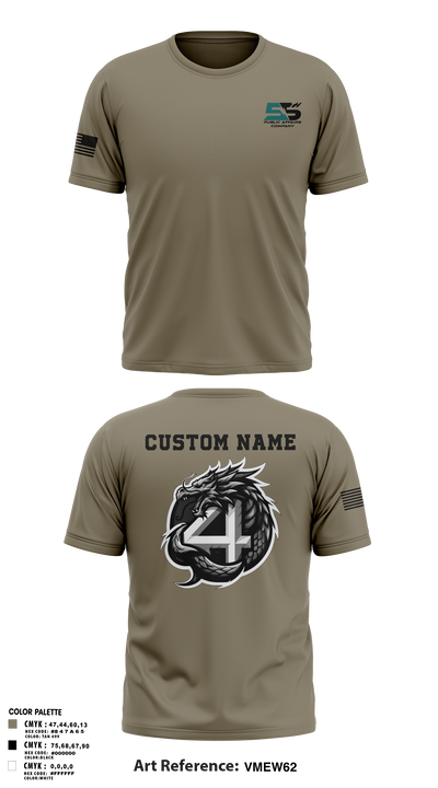 55th COMCAM 4th PLT 68871269 Short Sleeve Performance Shirt - 102