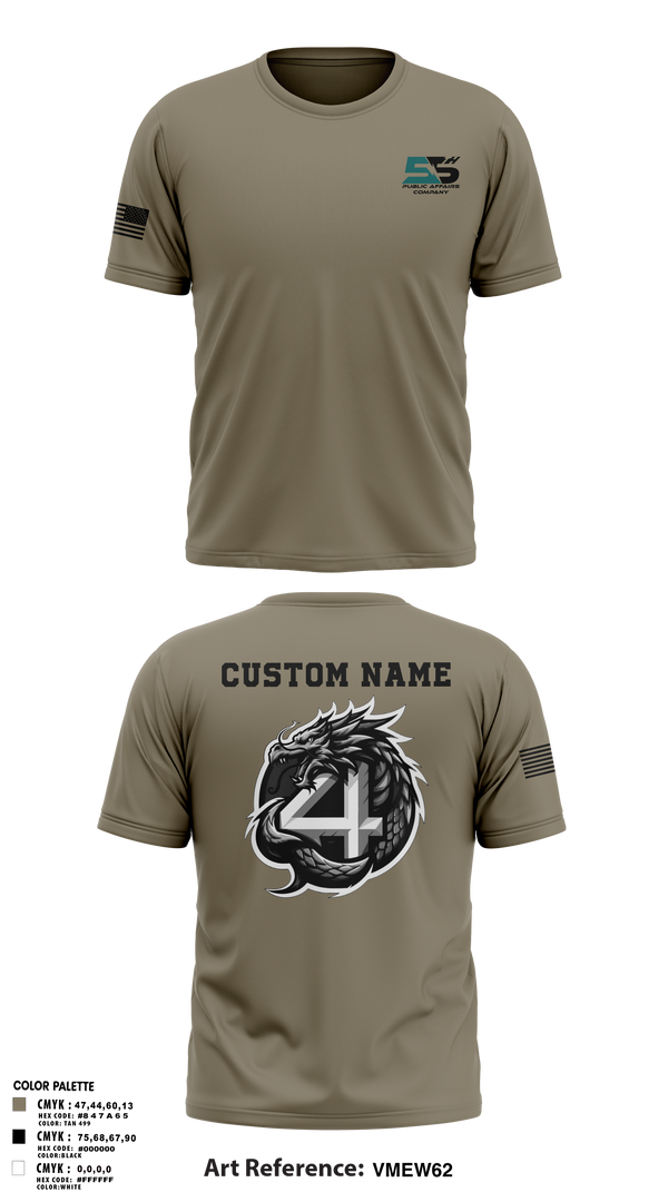 Short Sleeve Performance Shirt, 55th COMCAM 4th PLT, , Teamtime, Team time, sublimation, custom sports apparel, team uniforms, spirit wear, spiritwear, sports uniforms, custom shirts, team store, custom team store, fundraiser sports, apparel fundraiser