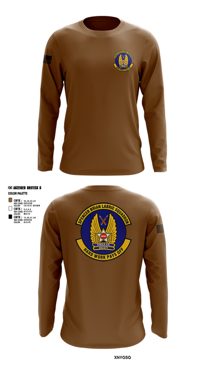 Spencer Brian LaBrie Squadron 3444583 Long Sleeve Performance Shirt 5