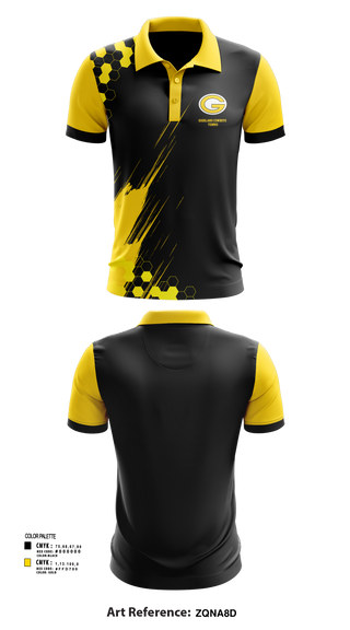 Short Sleeve Performance Polo, Goodland Cowboys Tennis, Tennis, Teamtime, Team time, sublimation, custom sports apparel, team uniforms, spirit wear, spiritwear, sports uniforms, custom shirts, team store, custom team store, fundraiser sports, apparel fundraiser