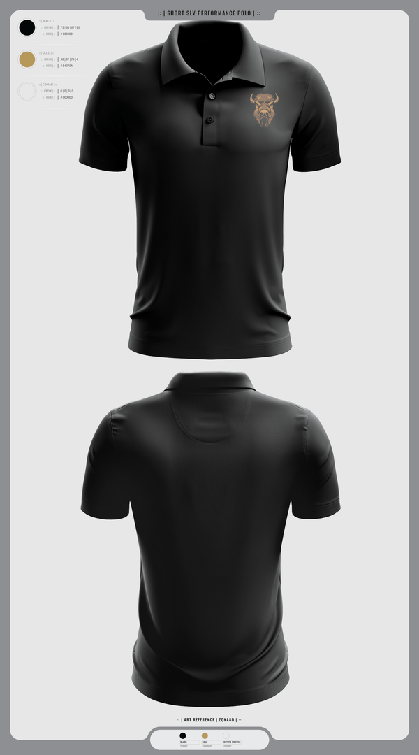 Short Sleeve Performance Polo, Hugo Buffaloes Tennis, Tennis, Teamtime, Team time, sublimation, custom sports apparel, team uniforms, spirit wear, spiritwear, sports uniforms, custom shirts, team store, custom team store, fundraiser sports, apparel fundraiser