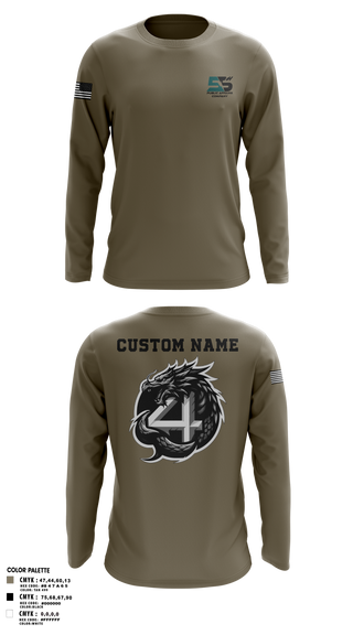 Long Sleeve Performance Shirt, 55th COMCAM 4th PLT, , Teamtime, Team time, sublimation, custom sports apparel, team uniforms, spirit wear, spiritwear, sports uniforms, custom shirts, team store, custom team store, fundraiser sports, apparel fundraiser
