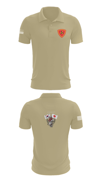 3/11 Mayhem 49305412 Short Sleeve Performance Polo - 87