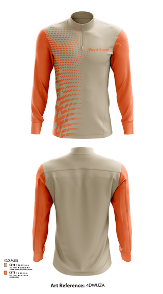 Quarter Zip Jacket, Yard Zone, , Teamtime, Team time, sublimation, custom sports apparel, team uniforms, spirit wear, spiritwear, sports uniforms, custom shirts, team store, custom team store, fundraiser sports, apparel fundraiser