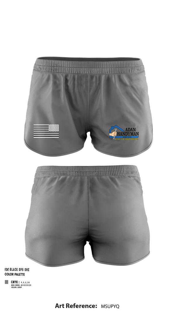 Ranger Panties, Adan Handyman Services, , Teamtime, Team time, sublimation, custom sports apparel, team uniforms, spirit wear, spiritwear, sports uniforms, custom shirts, team store, custom team store, fundraiser sports, apparel fundraiser