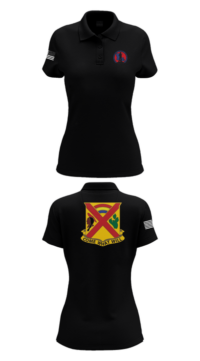 Charley troop 2-108 CAV 33316254 Women's Short Sleeve Performance Polo  - 33