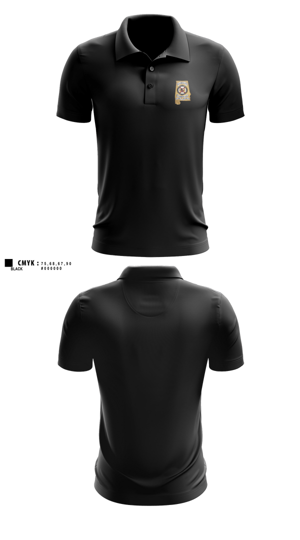 Short Sleeve Performance Polo, Alabama SBI, Police, Teamtime, Team time, sublimation, custom sports apparel, team uniforms, spirit wear, spiritwear, sports uniforms, custom shirts, team store, custom team store, fundraiser sports, apparel fundraiser