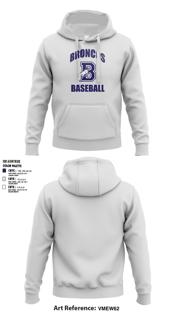 Hoodie, Burrillville High School Broncos Baseball, Baseball, Teamtime, Team time, sublimation, custom sports apparel, team uniforms, spirit wear, spiritwear, sports uniforms, custom shirts, team store, custom team store, fundraiser sports, apparel fundraiser