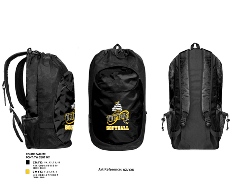 Gear Bag, Colonial Beach Drifters Softball, Softball, Teamtime, Team time, sublimation, custom sports apparel, team uniforms, spirit wear, spiritwear, sports uniforms, custom shirts, team store, custom team store, fundraiser sports, apparel fundraiser