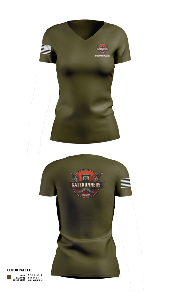 Womens Short Sleeve Vneck Shirt, C Co 541st, Army, Teamtime, Team time, sublimation, custom sports apparel, team uniforms, spirit wear, spiritwear, sports uniforms, custom shirts, team store, custom team store, fundraiser sports, apparel fundraiser