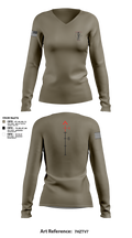 WIARNG Marksmanship 12854544 Women's Long Sleeve V-neck Shirt - 108