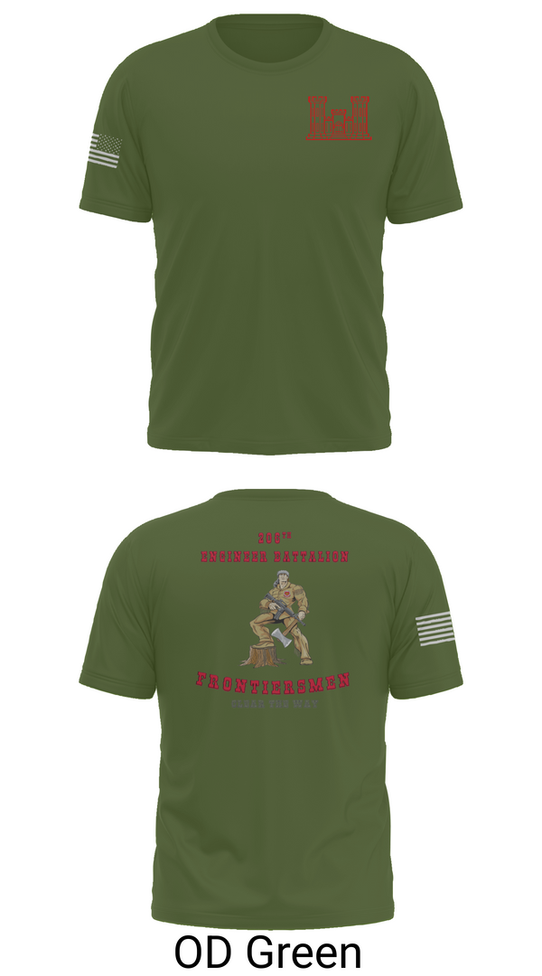 Old School Cotton Feel Shirt, 206th EN BN, , Teamtime, Team time, sublimation, custom sports apparel, team uniforms, spirit wear, spiritwear, sports uniforms, custom shirts, team store, custom team store, fundraiser sports, apparel fundraiser