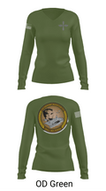 CVN 72 Abraham Lincoln 88368148 Women's Long Sleeve V-neck Shirt - 54