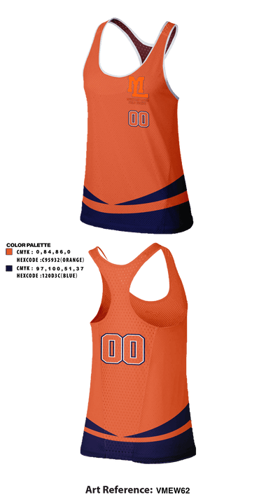 Mountain Lakes High School Field Hockey 16419358 Tank Top - 1