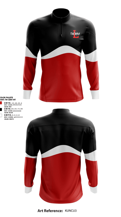 Lexington High School Track and Field 41397893 Quarter Zip Jacket - 1 (1)