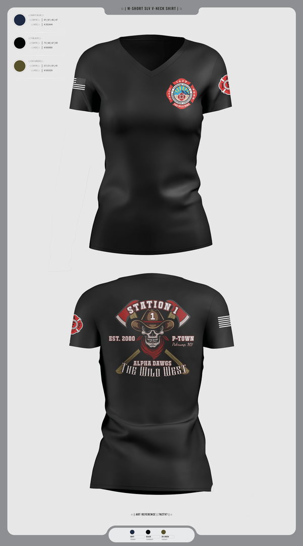 Womens Short Sleeve Vneck Shirt, PVFR, Fire Department, Teamtime, Team time, sublimation, custom sports apparel, team uniforms, spirit wear, spiritwear, sports uniforms, custom shirts, team store, custom team store, fundraiser sports, apparel fundraiser