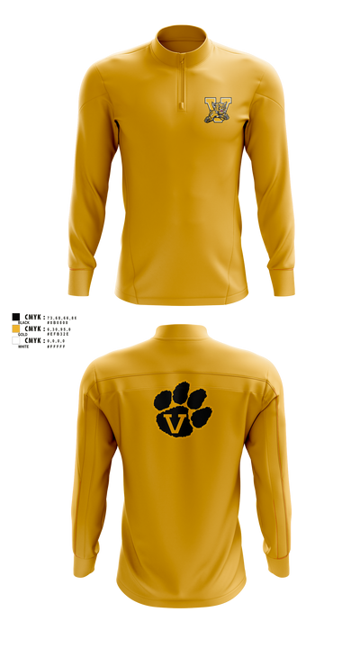 Valdosta High School Tennis 90530849 Quarter Zip Jacket - 3