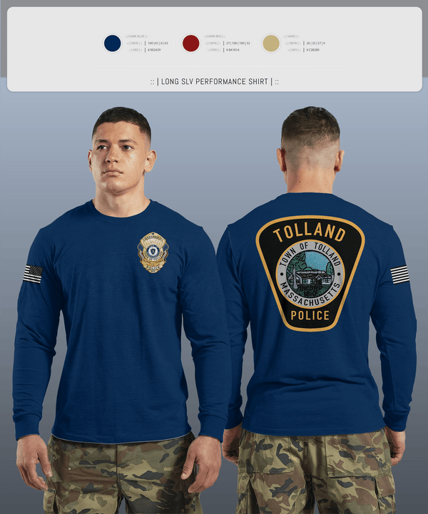 Long Sleeve Performance Shirt, Tolland Police Department, , Teamtime, Team time, sublimation, custom sports apparel, team uniforms, spirit wear, spiritwear, sports uniforms, custom shirts, team store, custom team store, fundraiser sports, apparel fundraiser