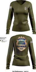 KAUAI POLICE DEPT 98096712 Women's Long Sleeve V-neck Shirt - 251