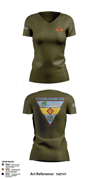 Womens Short Sleeve Vneck Shirt, 2nd MAW, , Teamtime, Team time, sublimation, custom sports apparel, team uniforms, spirit wear, spiritwear, sports uniforms, custom shirts, team store, custom team store, fundraiser sports, apparel fundraiser