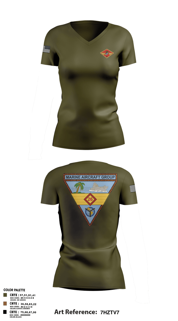 Womens Short Sleeve Vneck Shirt, 2nd MAW, , Teamtime, Team time, sublimation, custom sports apparel, team uniforms, spirit wear, spiritwear, sports uniforms, custom shirts, team store, custom team store, fundraiser sports, apparel fundraiser