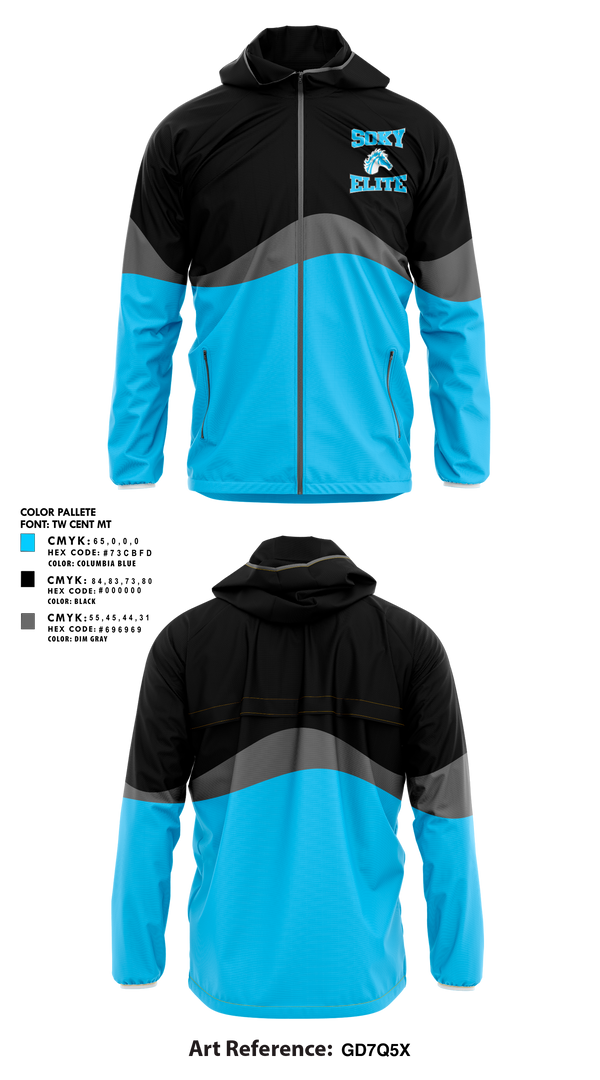 Windbreaker, SOKY Elite, Track & Field, Teamtime, Team time, sublimation, custom sports apparel, team uniforms, spirit wear, spiritwear, sports uniforms, custom shirts, team store, custom team store, fundraiser sports, apparel fundraiser