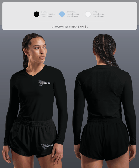 Womens Long Sleeve Vneck Shirt, Arroyo Knights Softball, Softball, Teamtime, Team time, sublimation, custom sports apparel, team uniforms, spirit wear, spiritwear, sports uniforms, custom shirts, team store, custom team store, fundraiser sports, apparel fundraiser
