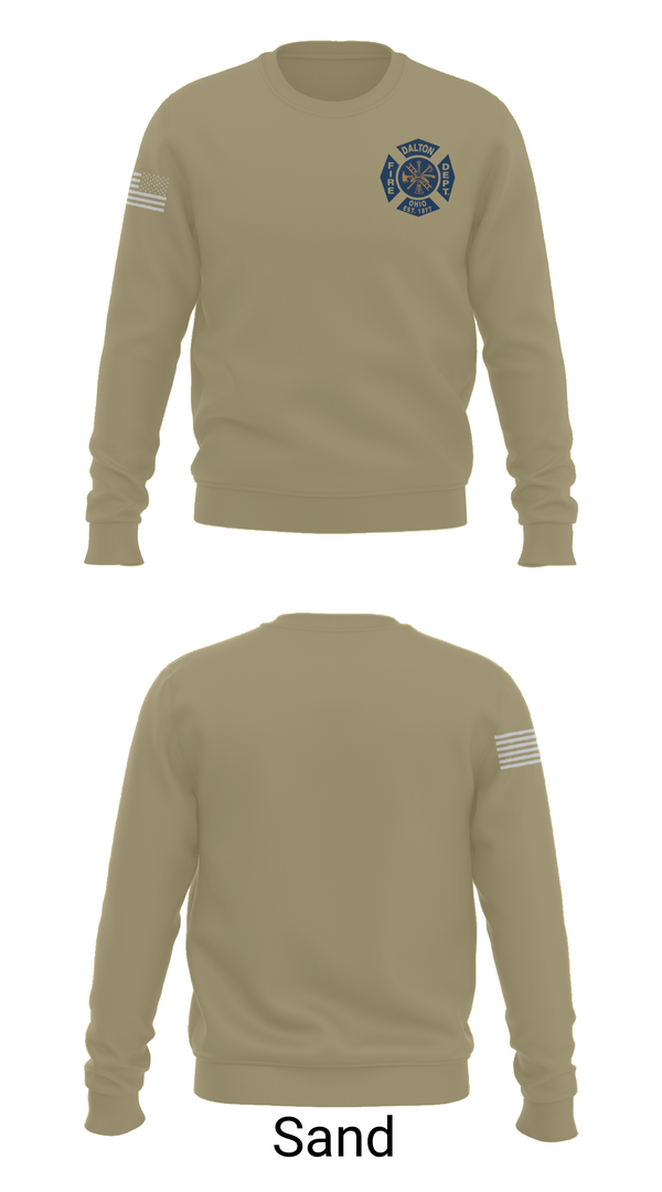 Crew Neck Sweatshirt, Dalton Fire Department, , Teamtime, Team time, sublimation, custom sports apparel, team uniforms, spirit wear, spiritwear, sports uniforms, custom shirts, team store, custom team store, fundraiser sports, apparel fundraiser