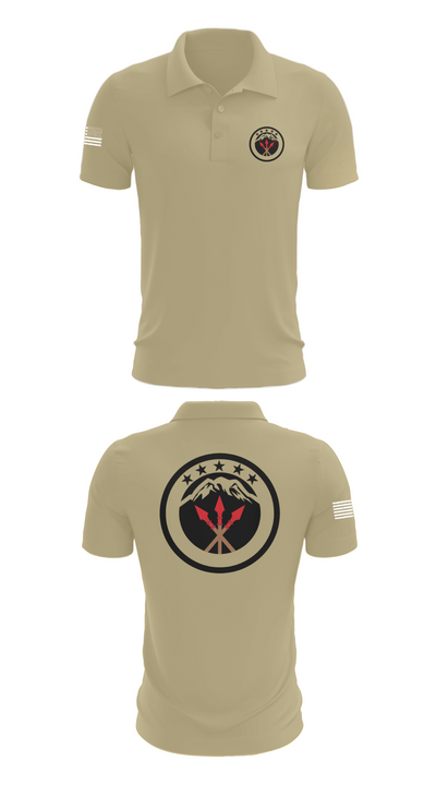 593rd esc 84588432 Short Sleeve Performance Polo - 87