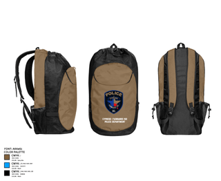 Gear Bag, Cypress- Fairbanks ISD Police Department, Police, Teamtime, Team time, sublimation, custom sports apparel, team uniforms, spirit wear, spiritwear, sports uniforms, custom shirts, team store, custom team store, fundraiser sports, apparel fundraiser