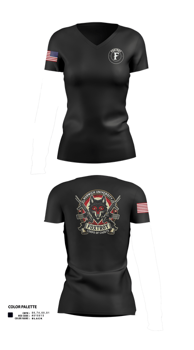 Foxtrot Company 2047834 Women's Short Sleeve V-neck Shirt - 3