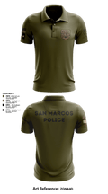 San Marcos Police Drone Unit 43960495 Short Sleeve Performance Polo - 15