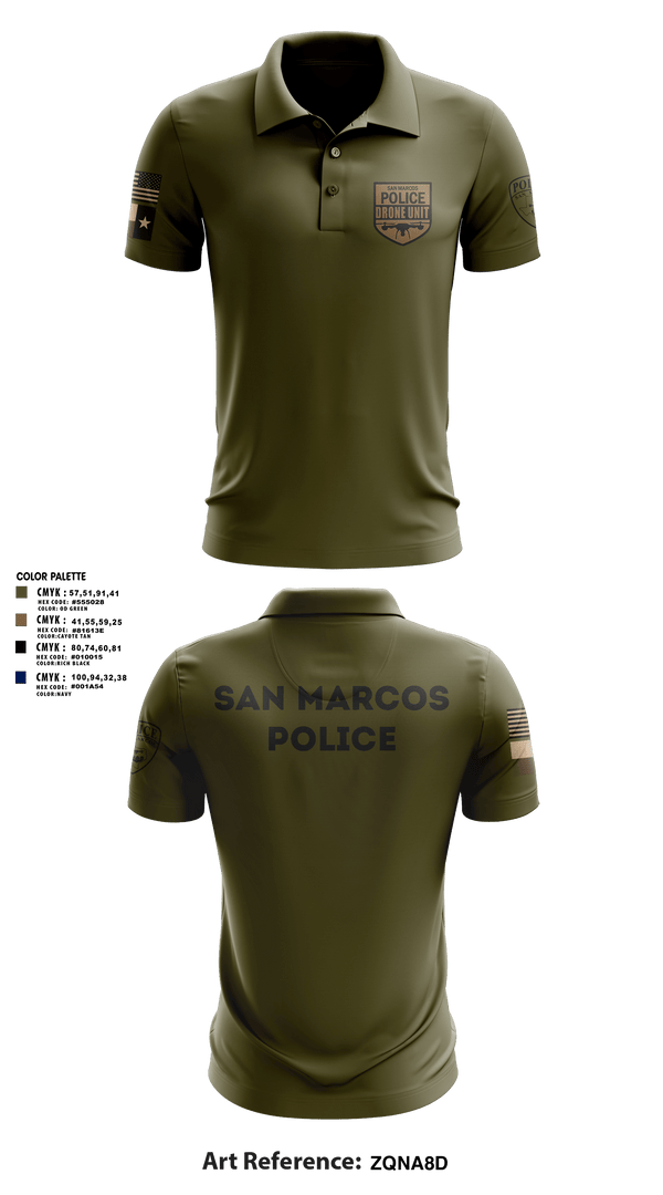 Short Sleeve Performance Polo, San Marcos Police Drone Unit, Police, Teamtime, Team time, sublimation, custom sports apparel, team uniforms, spirit wear, spiritwear, sports uniforms, custom shirts, team store, custom team store, fundraiser sports, apparel fundraiser