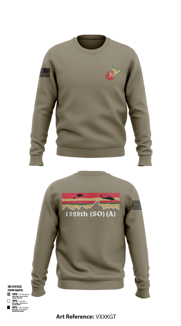 Crew Neck Sweatshirt, 1528th FSC (SO) (A), , Teamtime, Team time, sublimation, custom sports apparel, team uniforms, spirit wear, spiritwear, sports uniforms, custom shirts, team store, custom team store, fundraiser sports, apparel fundraiser