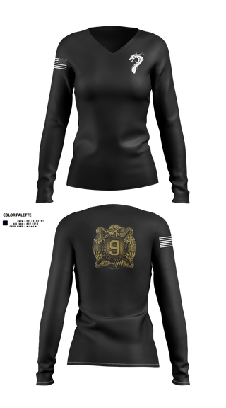 Womens Long Sleeve Vneck Shirt, 4-9 Infantry 4/2SBCT, , Teamtime, Team time, sublimation, custom sports apparel, team uniforms, spirit wear, spiritwear, sports uniforms, custom shirts, team store, custom team store, fundraiser sports, apparel fundraiser