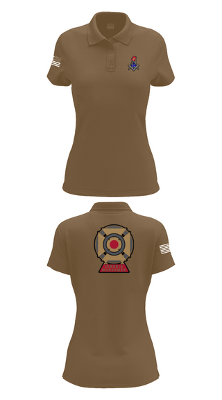 Womens Short Sleeve Performance Polo, Zenobia Marksmen, , Teamtime, Team time, sublimation, custom sports apparel, team uniforms, spirit wear, spiritwear, sports uniforms, custom shirts, team store, custom team store, fundraiser sports, apparel fundraiser