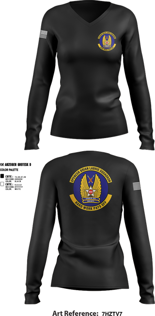 Womens Long Sleeve Vneck Shirt, Spencer Brian LaBrie Squadron, , Teamtime, Team time, sublimation, custom sports apparel, team uniforms, spirit wear, spiritwear, sports uniforms, custom shirts, team store, custom team store, fundraiser sports, apparel fundraiser