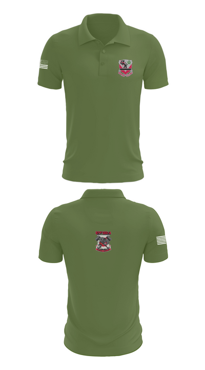 16th BEB 571st Company 8962391 Short Sleeve Performance Polo - 47