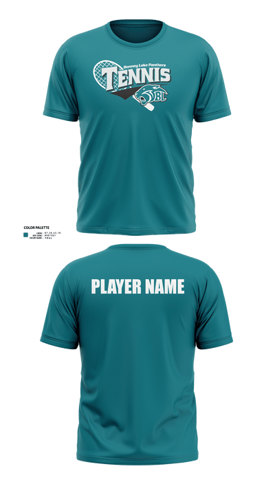 Bonney Lake Panthers Tennis 67829590 Short Sleeve Performance Shirt - 3
