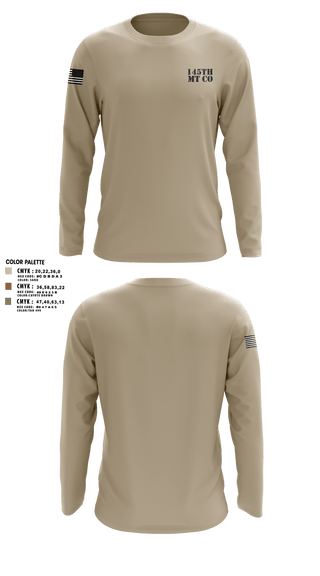 Long Sleeve Performance Shirt, 145th MT CO, , Teamtime, Team time, sublimation, custom sports apparel, team uniforms, spirit wear, spiritwear, sports uniforms, custom shirts, team store, custom team store, fundraiser sports, apparel fundraiser
