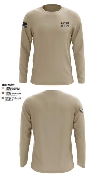 145th MT CO 93155465 Long Sleeve Performance Shirt 1