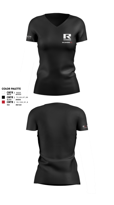 Ronin TC Women's Short Sleeve V-neck Shirt - 1