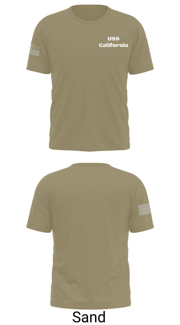 Old School Cotton Feel Shirt, USS California, , Teamtime, Team time, sublimation, custom sports apparel, team uniforms, spirit wear, spiritwear, sports uniforms, custom shirts, team store, custom team store, fundraiser sports, apparel fundraiser