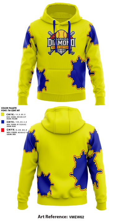 Alabama Diamond Youth Softball 65176453 Hoodie - 1 (2)