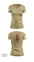 Kirk U.S. Army Health Clinic 36781561 Women's Short Sleeve V-neck Shirt - 65