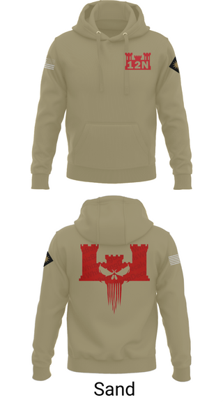 Hoodie, A co 578th BEB, , Teamtime, Team time, sublimation, custom sports apparel, team uniforms, spirit wear, spiritwear, sports uniforms, custom shirts, team store, custom team store, fundraiser sports, apparel fundraiser