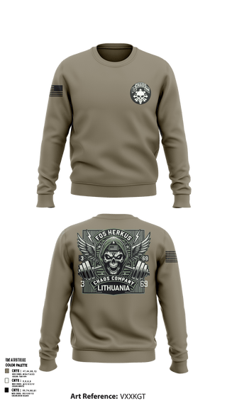 Crew Neck Sweatshirt, Cco/3-69/1ABCT/3ID, Army, Teamtime, Team time, sublimation, custom sports apparel, team uniforms, spirit wear, spiritwear, sports uniforms, custom shirts, team store, custom team store, fundraiser sports, apparel fundraiser
