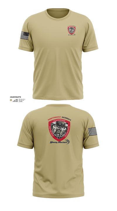Northwest Georgia Young Marines 76347132 Short Sleeve Performance Shirt - 2