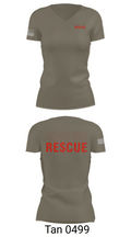 ISA Air base Fire Dept. 19172110 Women's Short Sleeve V-neck Shirt - 68