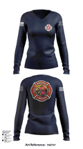 Glen Burnie 74238111 Women's Long Sleeve V-neck Shirt - 105